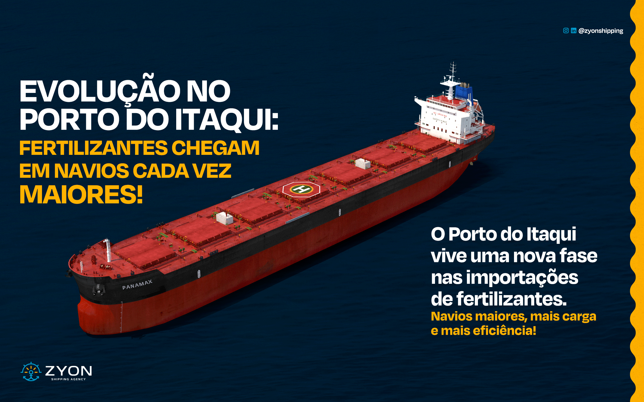 Evolução no Porto do Itaqui: Fertilizantes chegam em navios cada vez maiores!
